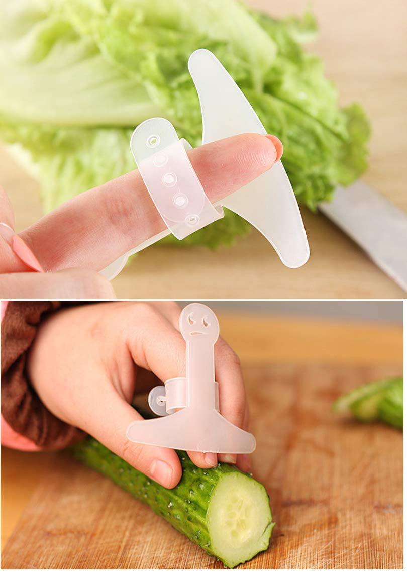 Finger Guards for Cutting, TQsuen 20 Pack Plastic Knife Cutting Finger Protector Guard Kitchen Safe Slicing Cutting Protector, Avoid Hurting When Slicing, Chopping and Dicing