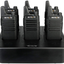Retevis RT22 Walkie Talkies Rechargeable Hands Free 2 Way Radios Two-Way Radio(6 Pack) with 6 Way Multi Gang Charger