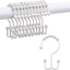 Titanker Shower Curtain Hooks Rings, Rust-Resistant Metal Double Glide Shower Hooks for Bathroom Shower Rods Curtains, Set of 12 Hooks