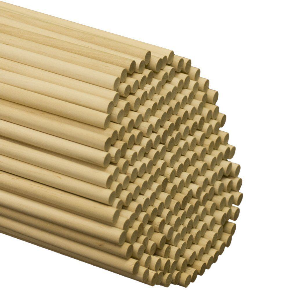 Perfect Stix - WED120-50 Wooden Lollipops and Cake Dowel Rod, 1/4" Diameter x 12" Length (Pack of 50)