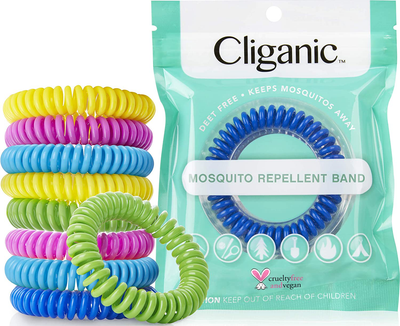 Multi Pack Mosquito Repellent Bracelets, DEET-Free Waterproof Bands