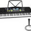 Pyle, Electric Keyboard 49 Keys-Portable Digital Musical Karaoke Piano Keyboard-100 Tunes/Rhythms, 50 Demos, Rechargeable Battery-Wired Microphone-Beginners Kids