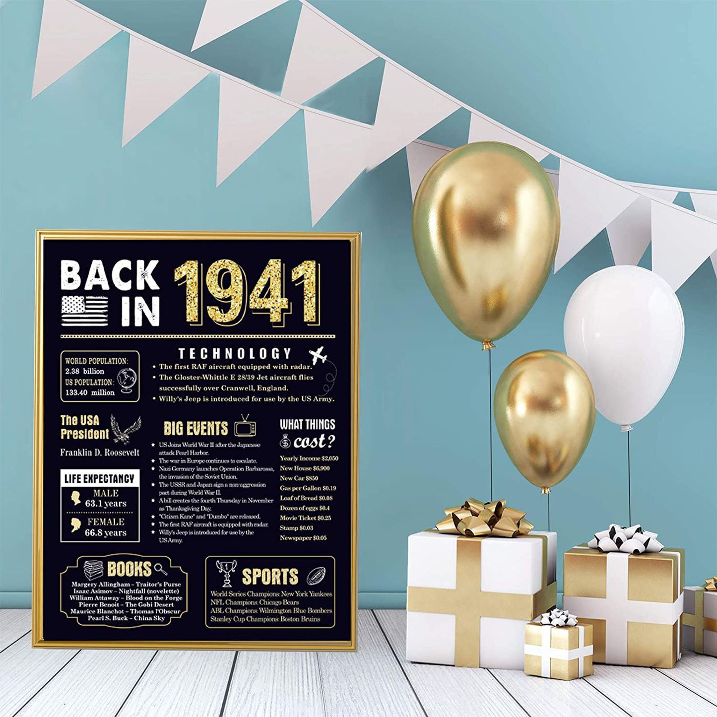 30 Years Ago 30th Birthday Wedding Anniversary Poster 3 Pieces 11 x 14 30s Party Decorations Supplies Large Sign Home Decor for Men and Women (Back in 1991-30 Years)