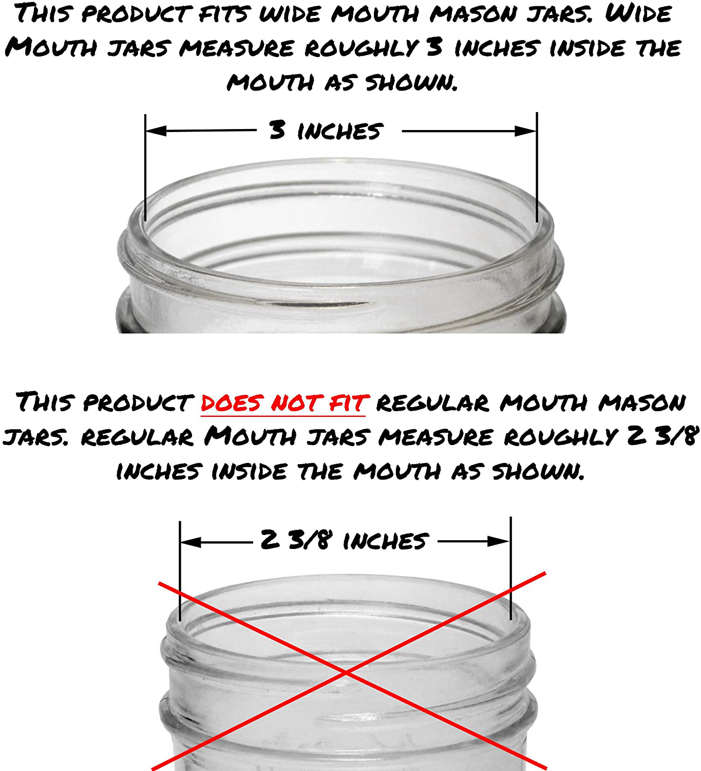 County Line Kitchen - Mason Jar Flip Cap Lid, Durable, Airtight, Leak-Proof Seal, Flip Cap - Wide Mouth, Red, 1 Pack