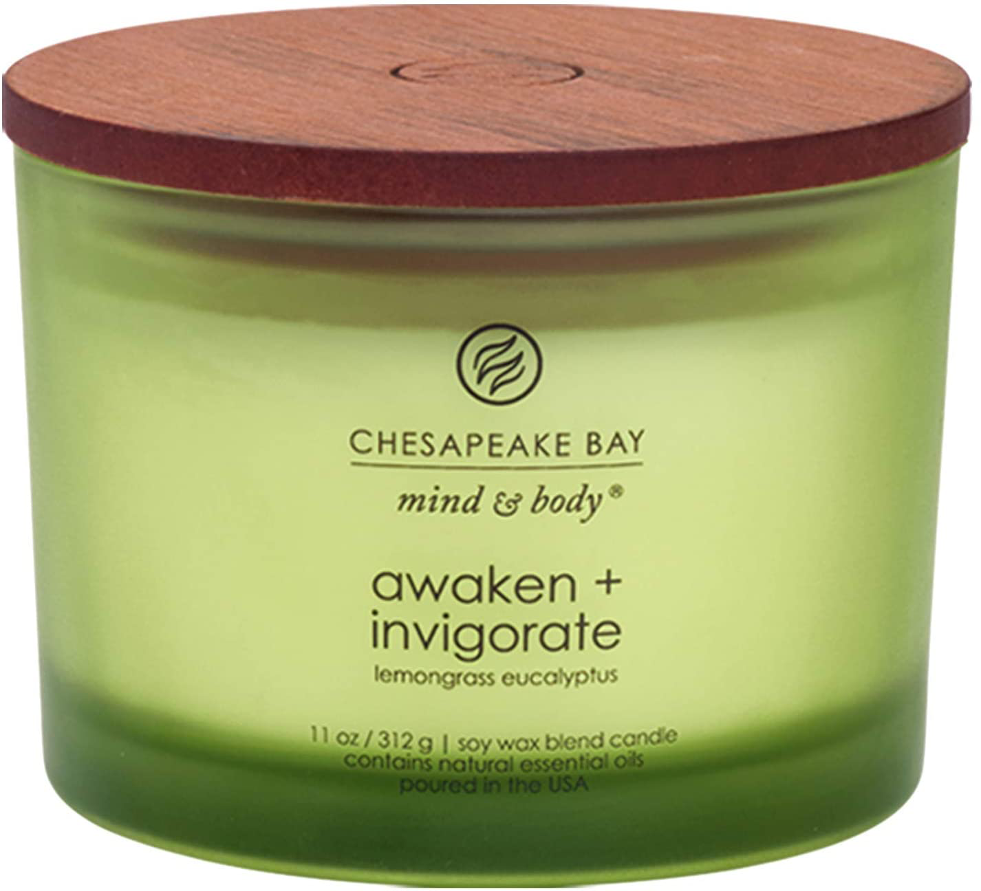 Chesapeake Bay Candle Scented Candle, Awaken + Invigorate (Lemongrass Eucalyptus), Coffee Table