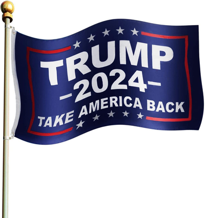 Donald Trump Flags 2024, Take America Back Flag 3X5 Feet Outdoor Indoor Decoration Banner with Brass Grommets Double Stitched Vivid Color Re-Elect Trump 2024 Flag