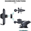 VICSEED Universal Cell Phone Holder for Car Phone Mount Car Phone Holder Dashboard Windshield Air Vent Long Arm Strong Suction Cell Phone Car Mount Fit with iPhone SE 12 Pro Galaxy S21 All Phones