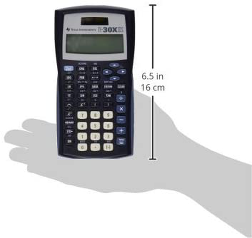 Texas Instruments TI-30X IIS 2-Line Scientific Calculator, Black with Blue Accents 2 Pack