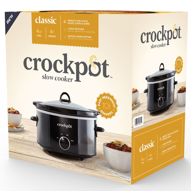4 Quart Crock-Pot Classic Slow Cooker