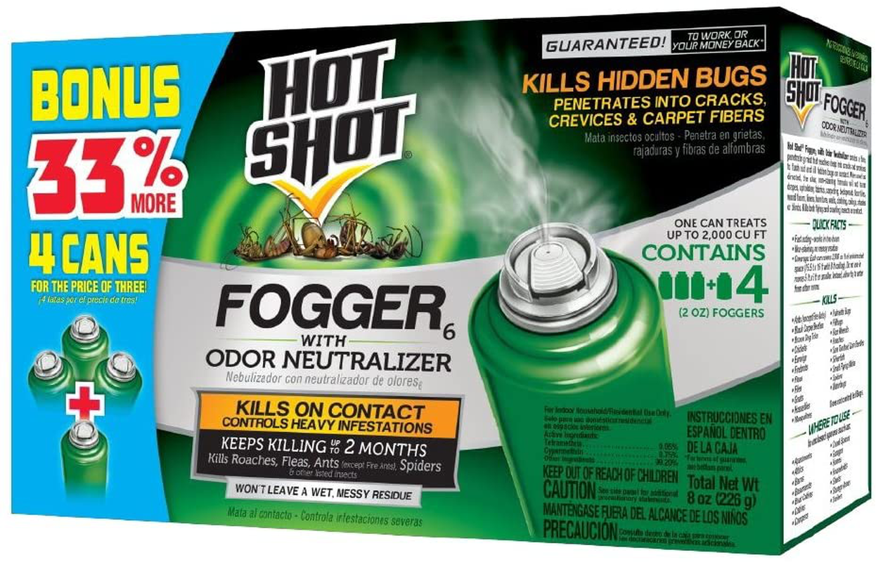 Hot Shot Indoor Fogger With Odor Neutralizer,  24 - count