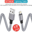 iPhone Charger, TAKAGI 3Pack 6FT Nylon Braided Lightning to USB Cable Power Fast Charging Data Sync Transfer Cord[Apple MFi Certified]Compatible with iPhone 12 11 Pro Max XS XR X 8 7 Plus 6S SE iPad