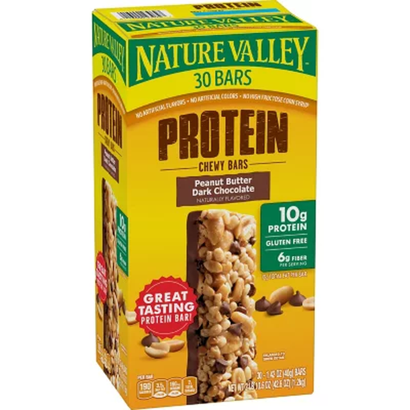 Nature Valley Peanut Butter Dark Chocolate Protein Chewy Bars (30 Ct.)