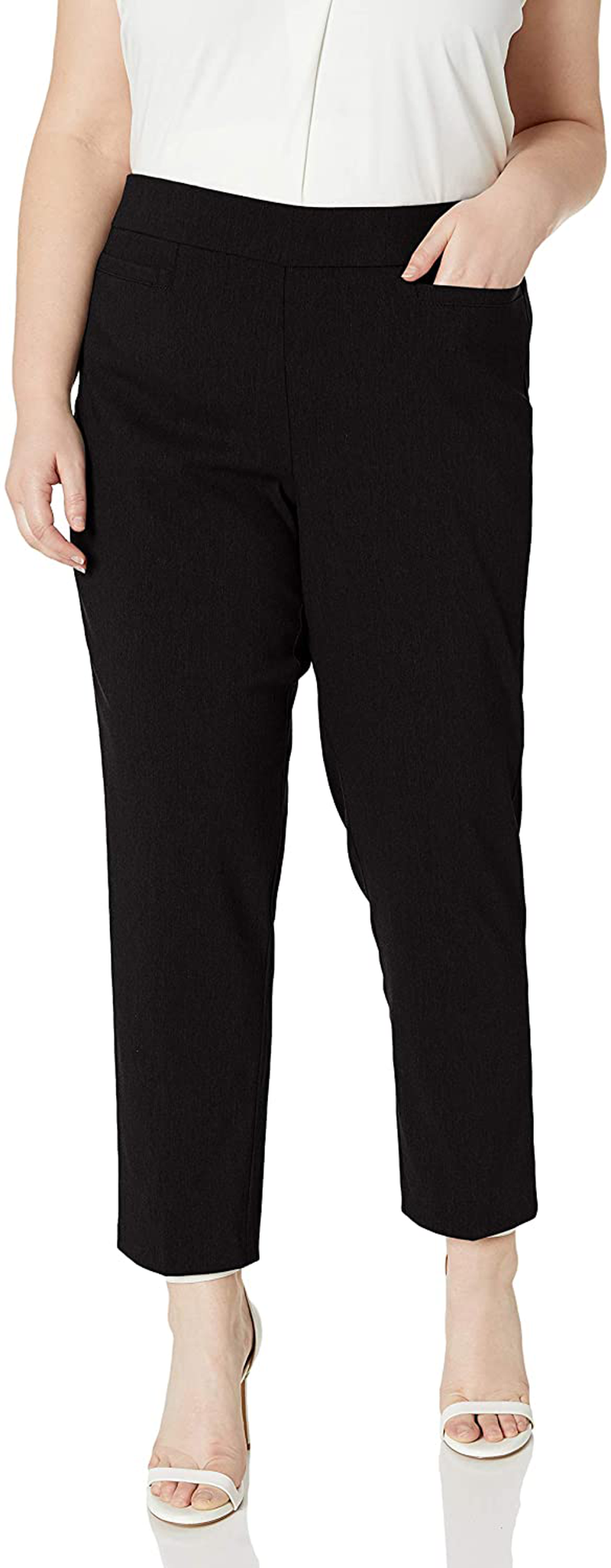 Alfred Dunner Women's Allure Slimming Plus Size Stretch Pants-Modern Fit