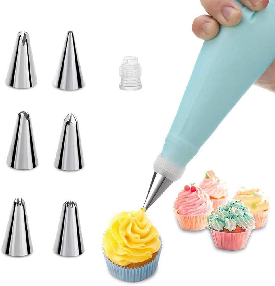 Piping Bag and Tips Cake Decorating Supplies Kit Baking Supplies Cupcake Icing Tips with Pastry Bag for Baking Decorating Cake