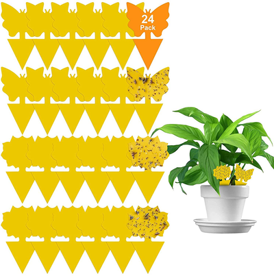 48 Pack Yellow Sticky Traps and Fungus Gnat Traps Killer for Indoor Outdoor, Fruit Fly Traps Protect The Plants