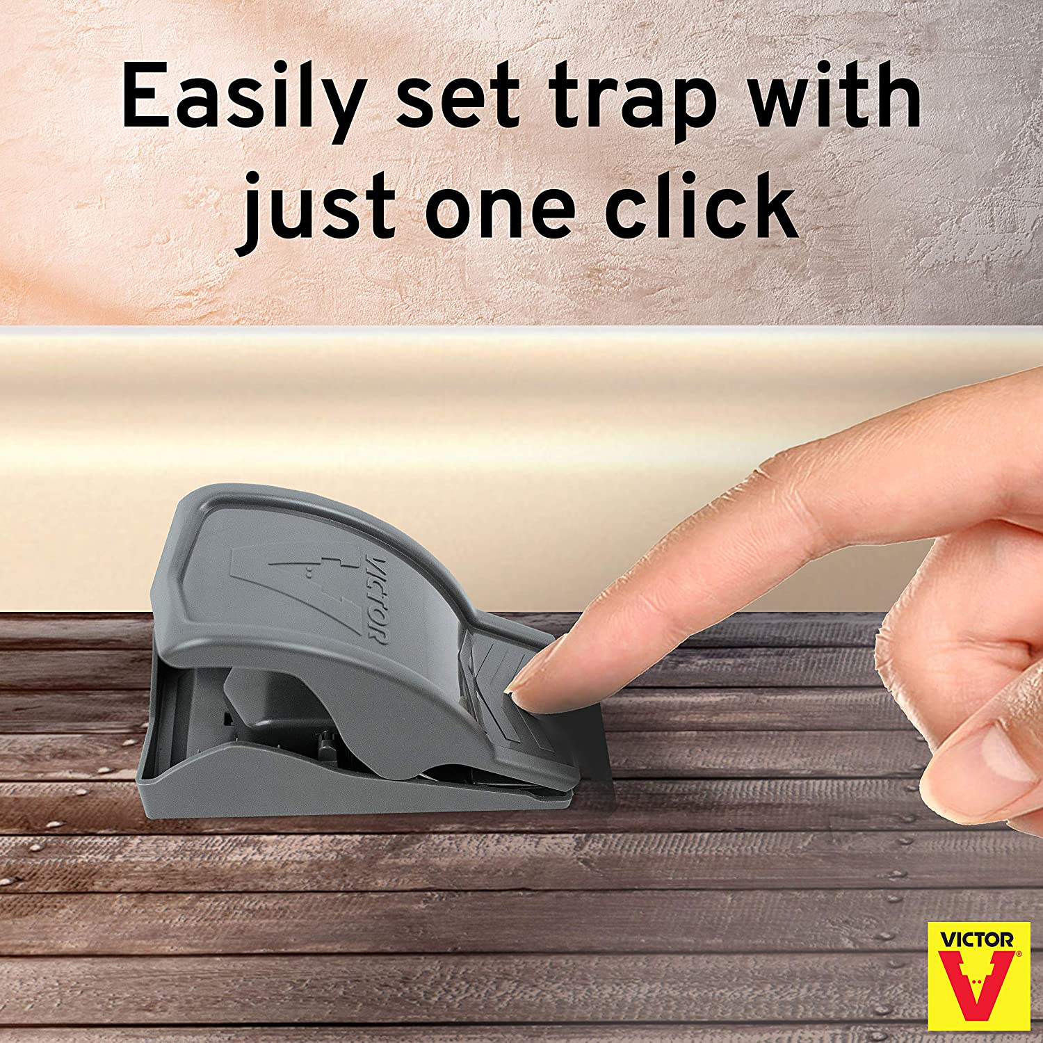 Victor M070-BULK Safe-Set Mouse Trap - 12 Traps , Gray