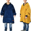 Oversized Wearable Blanket Hoodie Sweatshirt, Comfortable Sherpa Lounging Pullover for Adults