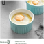 DOWAN 8 oz Ramekins - Ramekins for Creme Brulee Porcelain Ramekins Oven Safe, Classic Style Ramekins for Baking Souffle Ramekins Bowls, Set of 6, White
