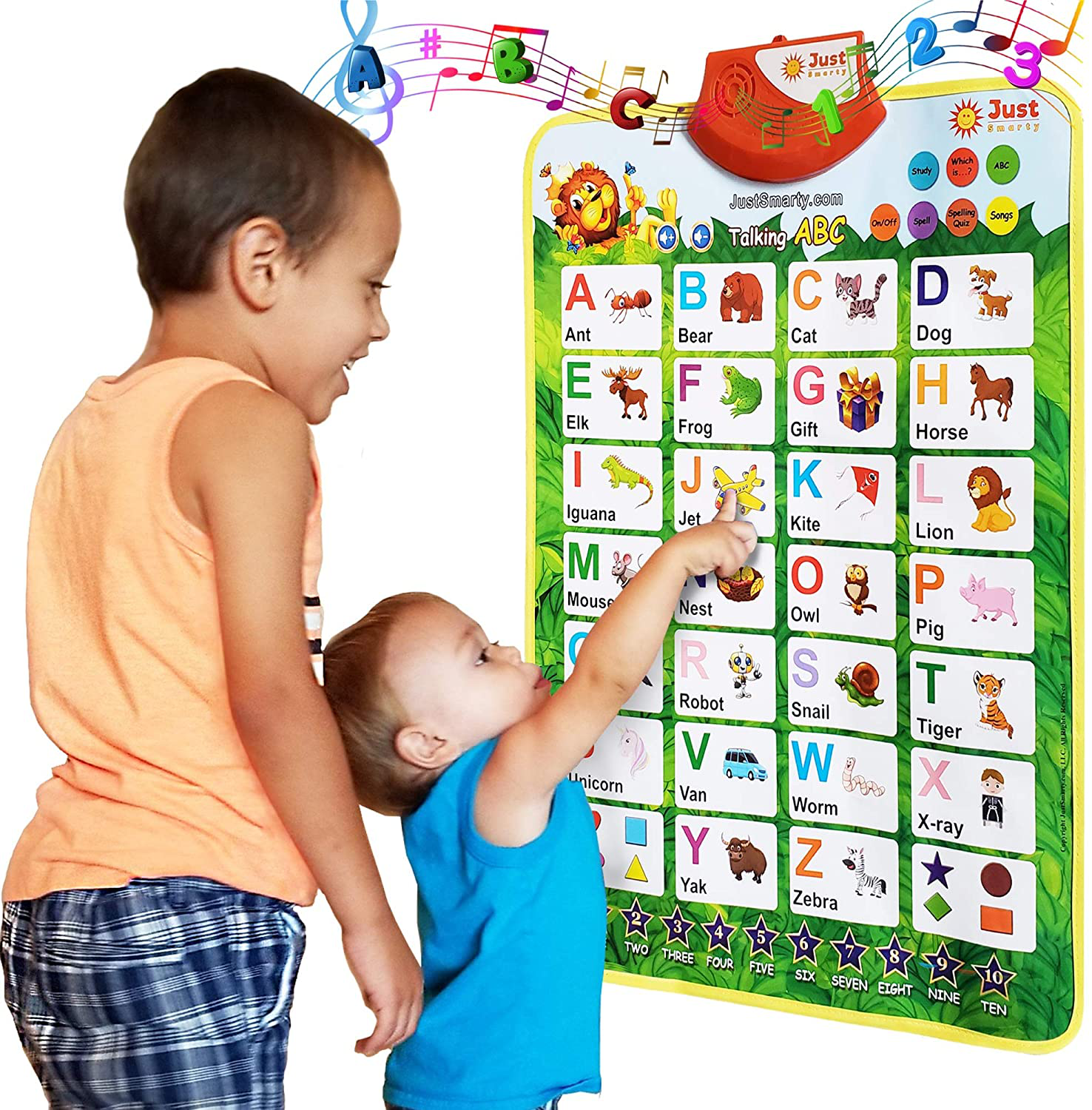 Just Smarty Interactive Preschool Alphabet and Words Learning Toy for 2, 3, 4, 5 Year Old Boys and Girls