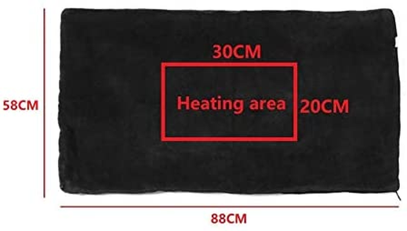 Sole-Go USB Electric Heating Shawl Electric Flannel Blankets Heated Throws 5V/2A - 3 Heating Settings for Car Office Home 34" X 23" (Coffee)