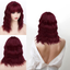 Short Bob Wavy Wig with Bangs Shoulder Length Wavy Wigs Synthetic Curly Bob Wig Black Wig for Women Natural Looking Heat Resistant Fiber Hair for Girls Party Daily Wear 14 Inch, Black