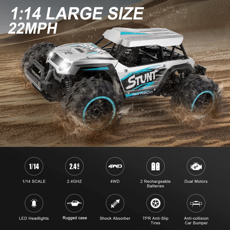 1:14 RC Monster Truck with Remote Control