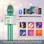 BONAOK Bluetooth Wireless Karaoke Microphone,3-in-1 Portable Handheld Karaoke Mic Speaker Machine Birthday Home Party for PC or All Smartphone Q37 (Light Purple)