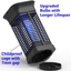 Upgrade Electric Bug Zapper 3800V, LED UV Mosquito Lamp Light, Insect Killer, Fly Repellent Machine, Flies Trap Lantern, Backyard Pest Control, Bug Eliminator, Month Zapping Bulb, IPX4 Waterproof