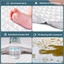 UNILIBRA 100% Waterproof Quilted Mattress Pad Twin XL Size, 6''-19'' Deep Pocket Fitted Mattress Protector Cover, Breathable, Hollow Cotton Alternative Filling Mattress Topper