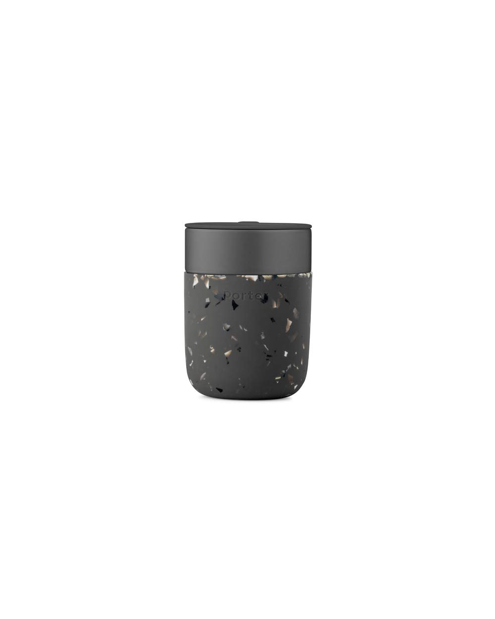 W&P Porter Ceramic Mug W/ Protective Silicone Sleeve, Blush 16 Ounces | On-The-Go | Reusable Cup for Coffee or Tea | Portable | Dishwasher Safe