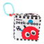 Sassy Peek-a-Boo Activity Book with Attachable Link for On-The-Go Travel | Black & White | for Ages Newborn and Up