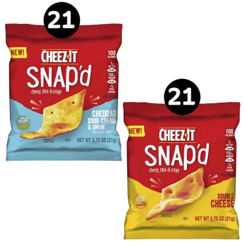 Cheez-It Snap D, Variety Pack (0.75 Oz., 42 Pk.)