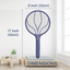 Endbug Rechargeable Fly Swatter Racket Handheld Bug Zapper with LED Light, USB Charging Electric Mosquito, Fly Insect Killer Indoor Outdoor (Navy Blue)