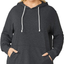 ZERDOCEAN Women's Plus Size Casual Sweatshirts Hoodies Tunic Tops Drawstring Pullover with Pockets
