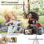 4k Camcorder with Microphone 56MP WiFi Camera with 16X Digital Zoom and Night Vision Live Streaming Recorder for YouTube Vlogging Camera Photography Stabilizer Remote Control (2 Batteries Included)
