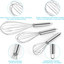 YLYL 3 Pcs Large Small Metal Mini Whisk Sets, Stainless Steel Egg Wire Tiny Whisks for Cooking Baking, Professional Whisking Wisk Kitchen Tool Utensil, Beater Balloon Whisker/Wisks/Wisker for Stirring