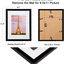 upsimples 9x12 Picture Frame Set of 3,Made of High Definition Glass for 6x8 with Mat or 9x12 Without Mat,Wall Mounting Photo Frame Red Brown