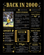 Back in 2000 Birthday Gifts Ideas - 21st Birthday Decorations for Women and Men - 21st Birthday Gifts for Women - 21st Birthday Presents - 21st Birthday Party Supplies - [Unframed 8x10] Black