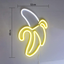 Banana Neon Signs LED Neon Lights Art Wall Decorative Lights Neon Lights for Christmas Room Wall Kids Bedroom Birthday Party Bar Decor 11''X19.7'' (Warm Yellow Banana)