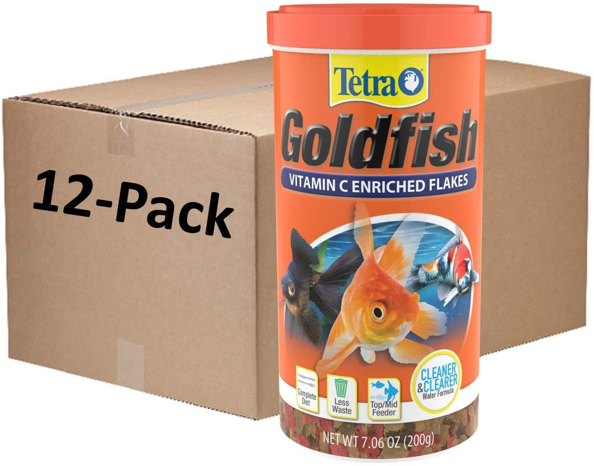 Tetra Goldfish Flakes 2.2 Ounces, Balanced Diet, Clear Water Formula