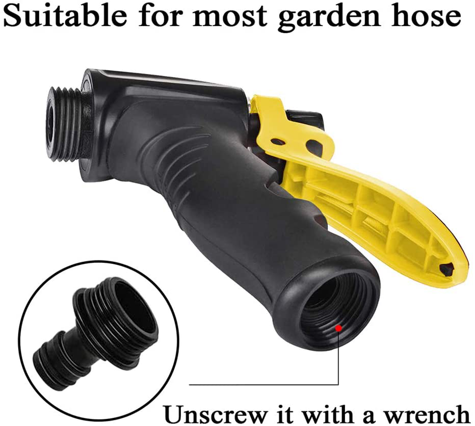 Foam Gun Car Wash Foam Sprayer Soap Foam Blaster, Adjustable Ratio Dial Foam Cannon for Cleaning with Quick Connector to Any Garden Hose (with Wash Mitt & Towel)