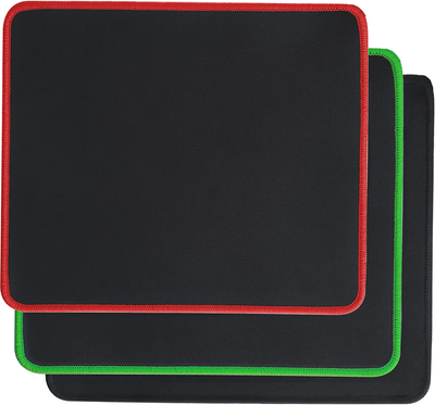 Psitek Mouse Pad 3 Pack 10X8.5 Inches Laptop Gaming Mousepad Waterproof Cloth Surface