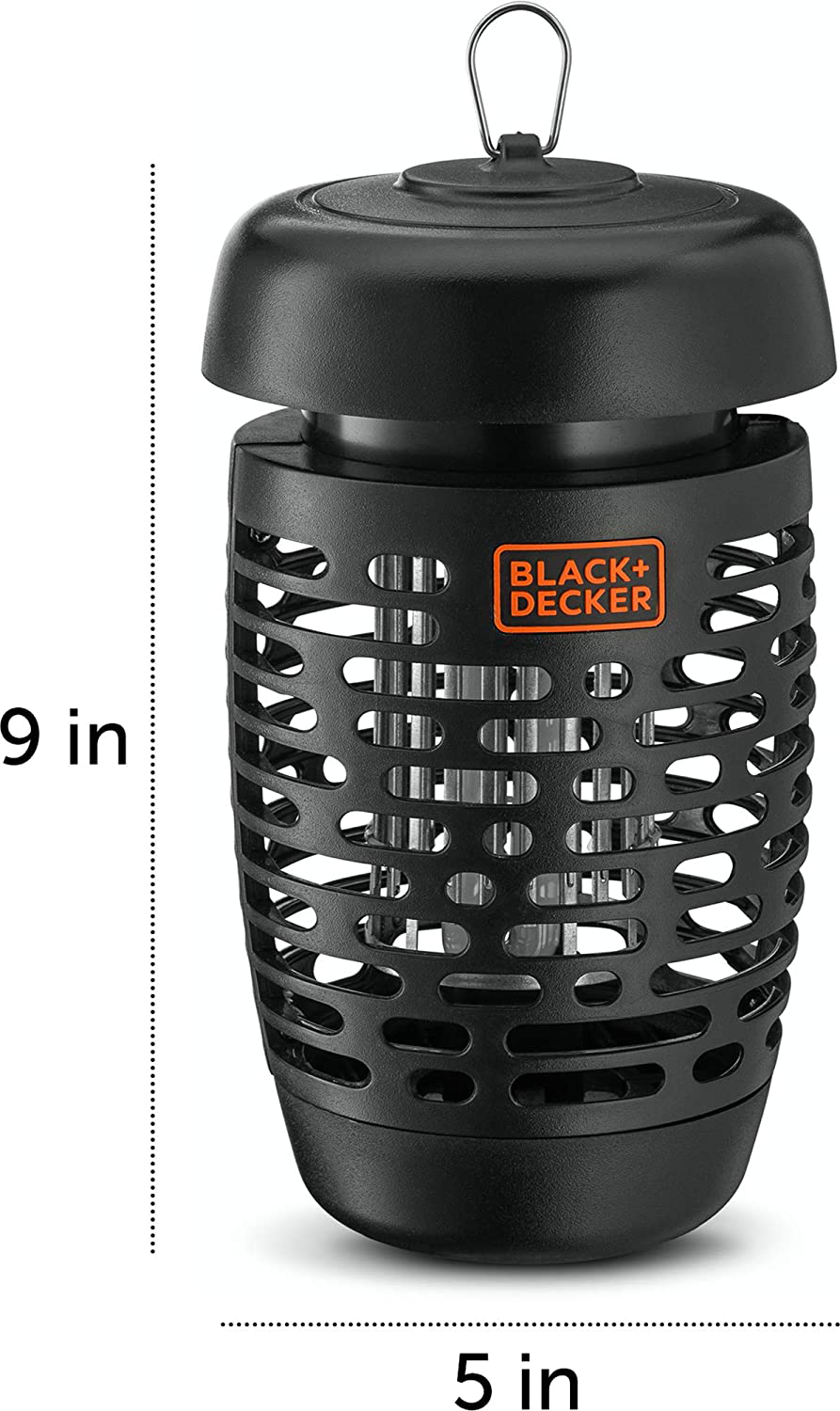 BLACK + DECKER Bug Zapper and Mosquito Repellent | Fly Trap Pest Control for All Insects, Including Flies, Gnats for Indoor & Outdoor Use 600 Sqft Coverage