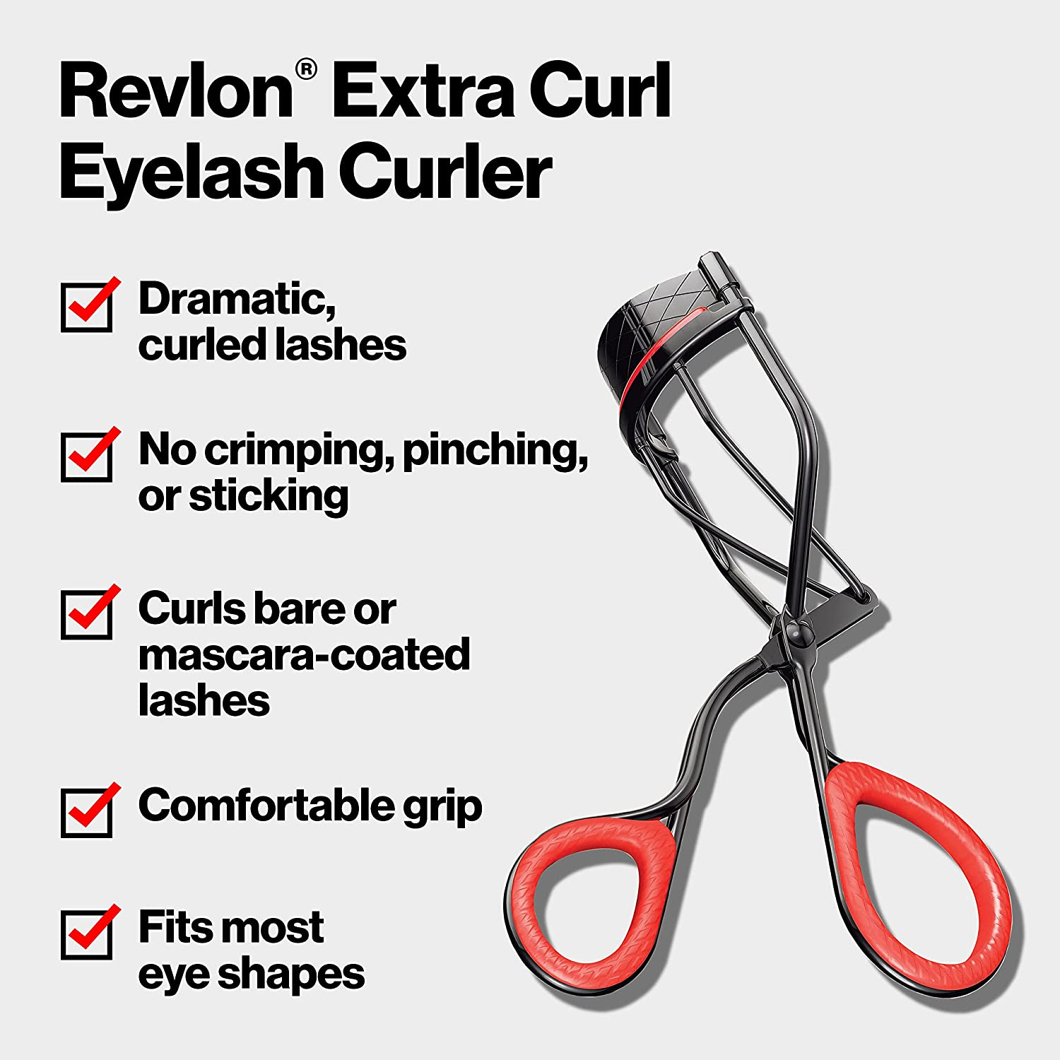 Eyelash Curler by Revlon, Precision Curl Control for All Eye Shapes, Lifts & Defines, Easy to Use (Pack of 1)