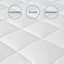 Twin Mattress Pad Protector Waterproof, Breathable Quilted Fitted Mattress Protector, Durable Mattress Cover Down Alternative Filling, Deep Pocket Stretches up to 14 Inch