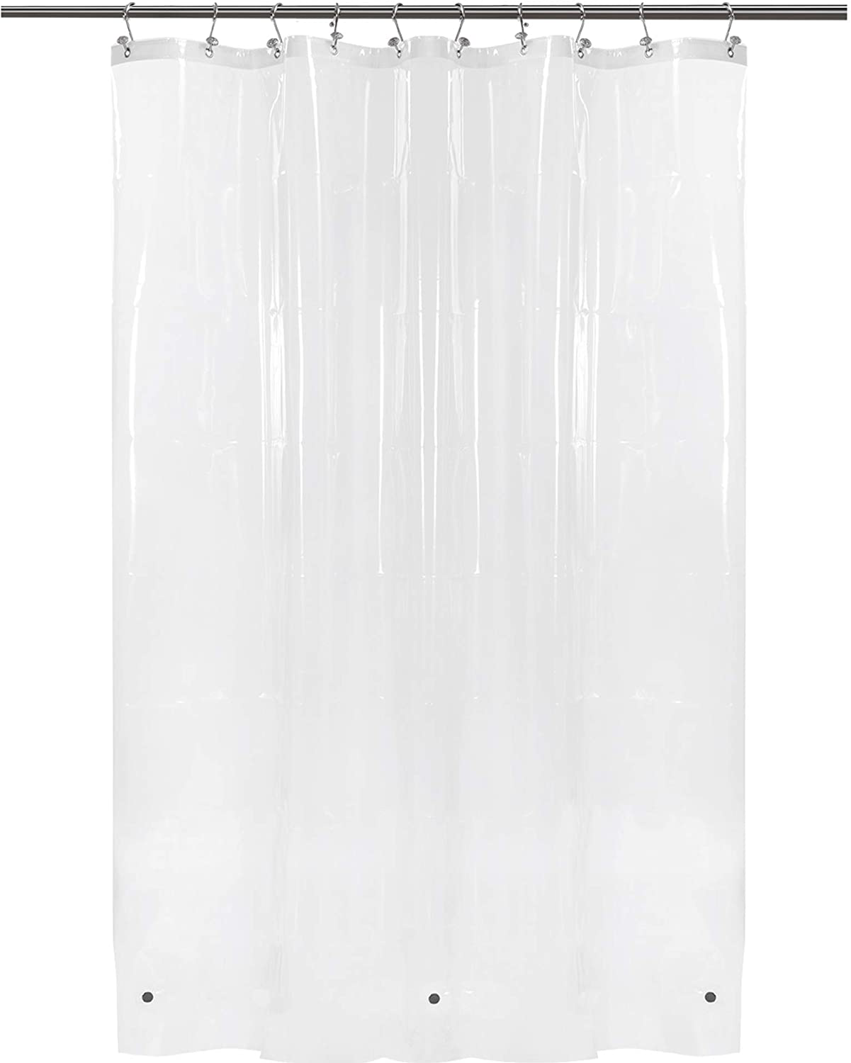 Barossa Design Shower Curtain Liner with 6 Magnets - Waterproof PEVA Shower Liner for Bathroom