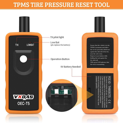 VXDAS TPMS Relearn Tool for GM Tire Sensor TPMS Reset Tool Tire Pressure Monitor System Activation Tool OEC-T5 for GM Buick/Chevy/Cadillac Series Vehicles 2021 Edition