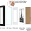 upsimples 5x7 Picture Frame Set of 10,Display Pictures 4x6 with Mat or 5x7 Without Mat,Multi Photo Frames Collage for Wall or Tabletop Display,Black