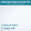 SINSAY Twin Size Waterproof Mattress Protector, Breathable Ultra-Soft & Noiseless Protector Cover, Stretchable Deep Pocket Fits Up to 21" Mattress Pad, Easy to Clean Machine-Wash Mattress Cover
