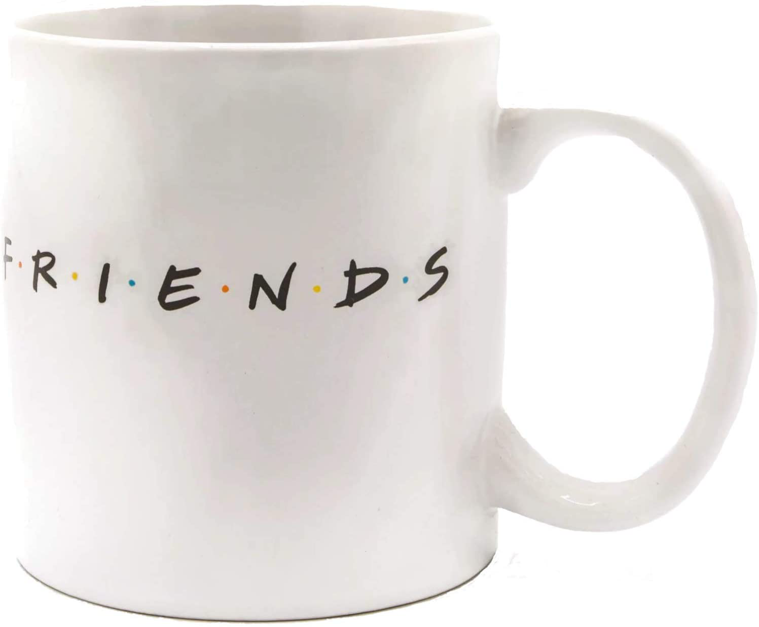 Silver Buffalo FRIENDS Central Perk Black Ceramic Mug Oversized for Coffee, Soup, 24 Ounces